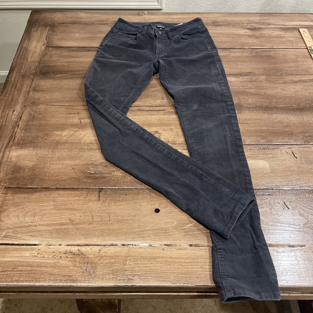 Patagonia Fitted Corduroy Pants Womens Size 25 Blue Soft Stretch Pinwale
